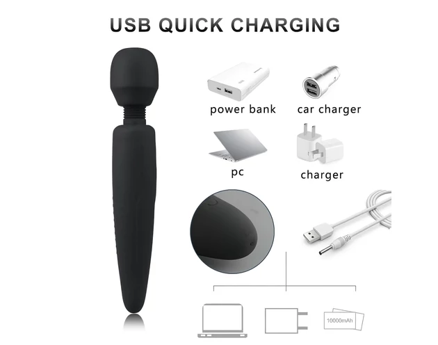 Mrow - akkus, vízálló masszírozó vibrátor (fekete)