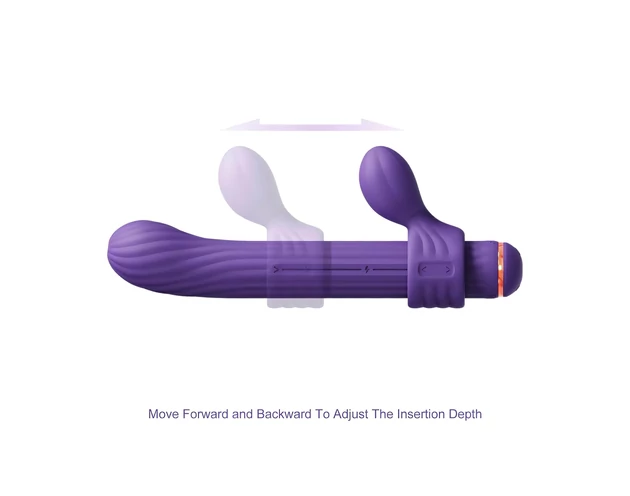 Magic Stick - vibrátor cseréléhető feltétekkel (lila)