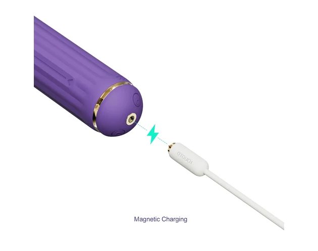 Magic Stick - vibrátor cseréléhető feltétekkel (lila)