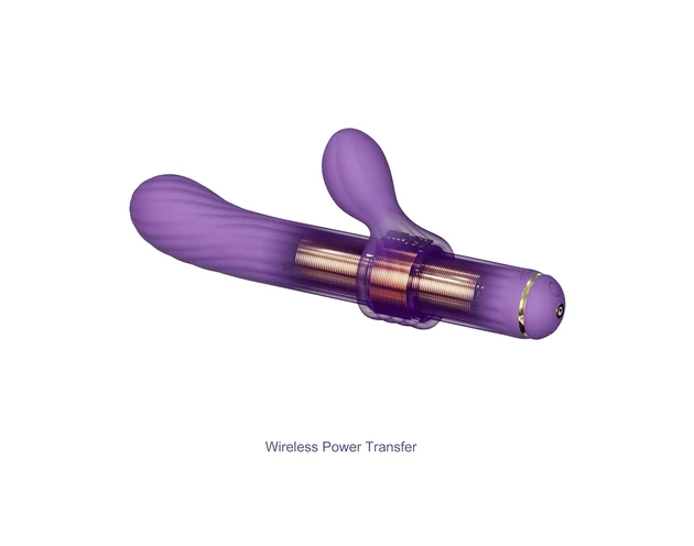 Magic Stick - vibrátor cseréléhető feltétekkel (lila)