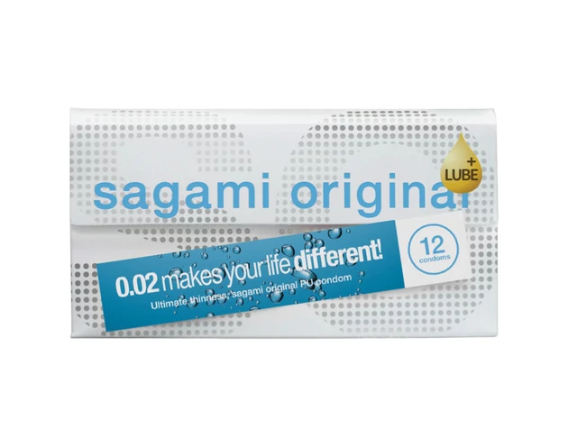 Sagami Original 0.02 - extra síkosított óvszer - 55mm (12db)