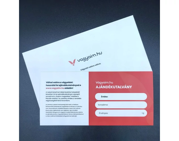 Vágyaim ajándékutalvány