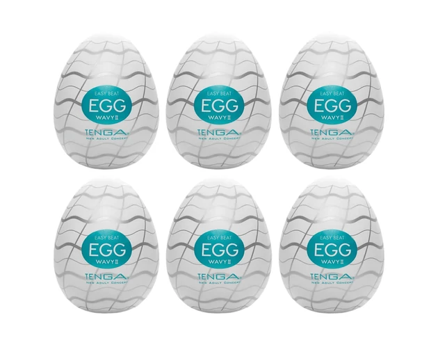 TENGA Egg Wavy II - tojás maszturbátor (6db)