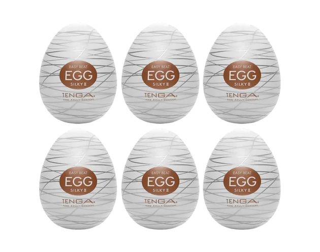 TENGA Egg Silky II - tojás maszturbátor (6db)