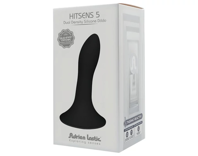 Adrien Lastic Hitsens 5 - Thermo Reactive anál dildó (fekete)