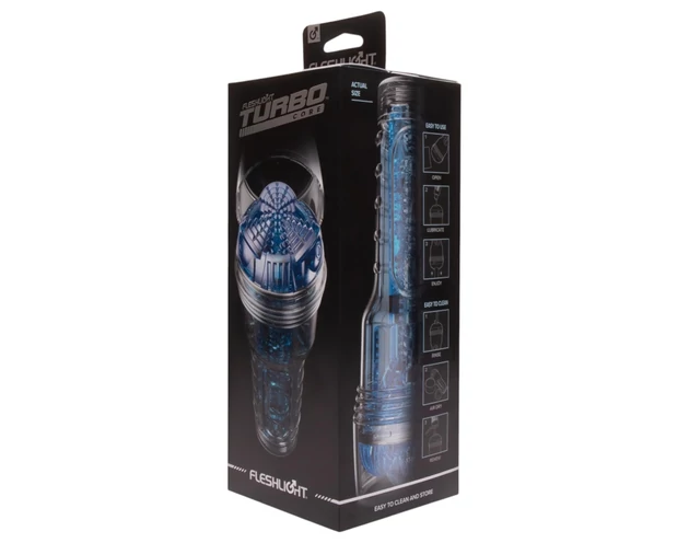 Fleshlight Turbo Core - szívó maszturbátor (kék)