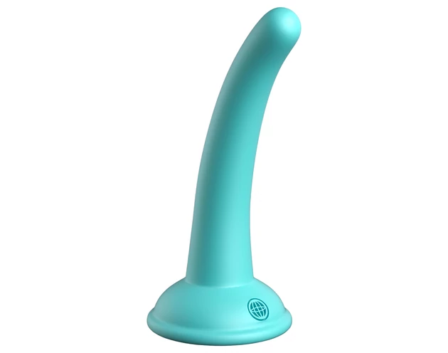 Dillio Curious Five - szilikon dildó (15cm) - türkiz