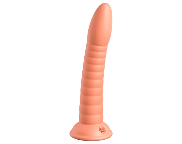Dillio Wild Thing - barázdált dildó (19cm) - narancs