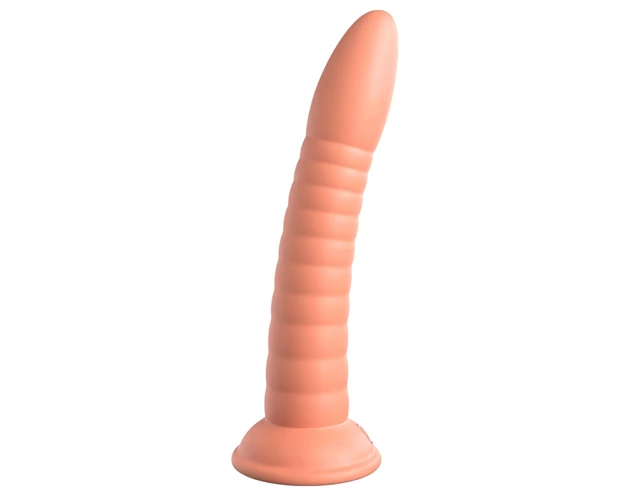 Dillio Wild Thing - barázdált dildó (19cm) - narancs
