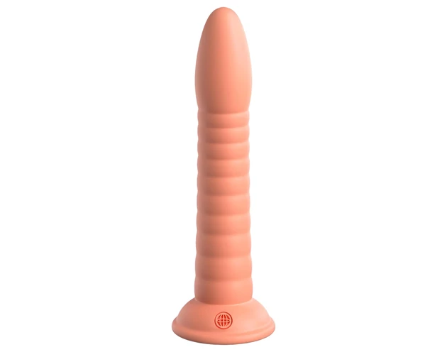 Dillio Wild Thing - barázdált dildó (19cm) - narancs
