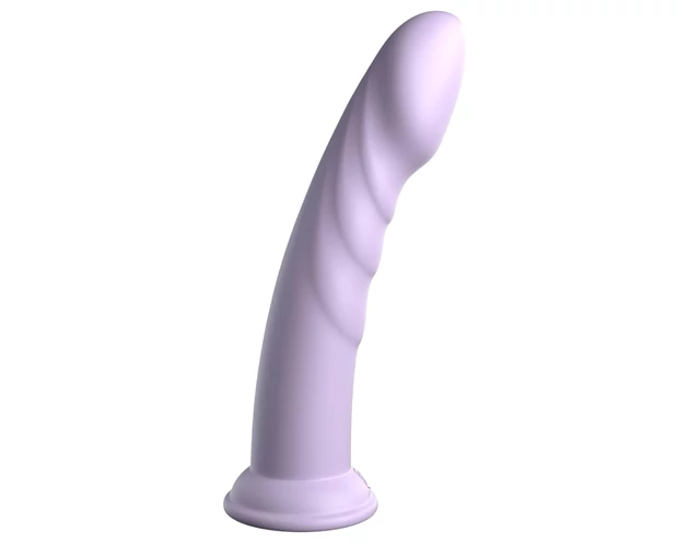 Dillio Super Eight - tapadókorong szilikon dildó (21cm) - lila