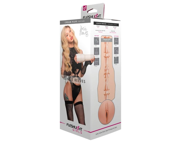 Fleshlight Kenzie Reeves Creampuff - élethű műpunci (natúr)
