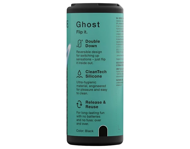 Arcwave Ghost - kifordítható zseb maszturbátor (fekete)