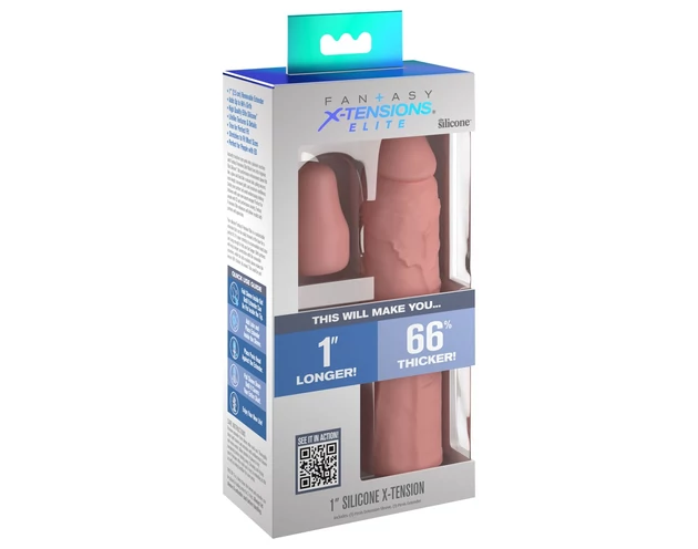 X-TENSION Elite 1 - méretre vágható péniszköpeny (natúr)