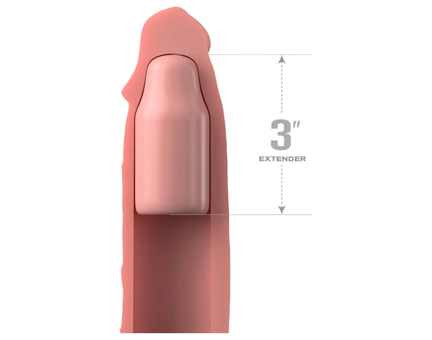 X-TENSION Elite 3 - méretre vágható péniszköpeny (natúr)