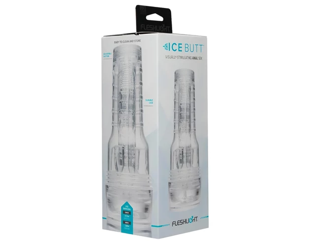Fleshlight Ice Butt - műpopsi maszturbátor (átlátszó)