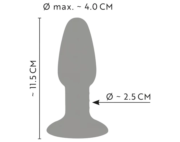 ANOS - szilikon anál plug (színes)
