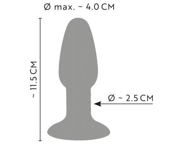 ANOS - szilikon anál plug (színes)