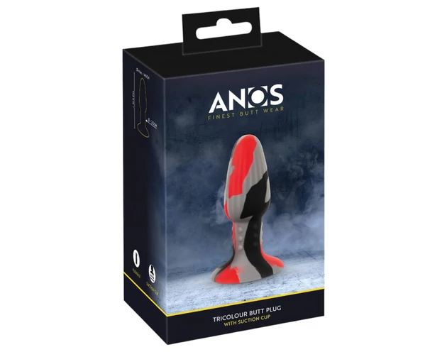 ANOS - szilikon anál plug (színes)
