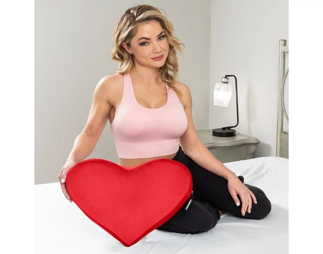 Liberator Heart Wedge - szív alakú szexpárna (piros)