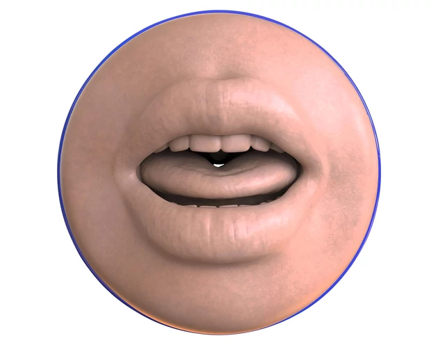 Fleshlight Boost Blow - élethű száj maszturbátor (natúr)