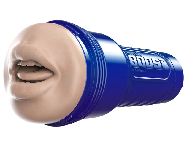 Fleshlight Boost Blow - élethű száj maszturbátor (natúr)