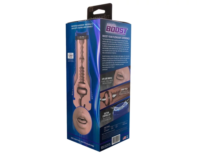 Fleshlight Boost Blow - élethű száj maszturbátor (natúr)
