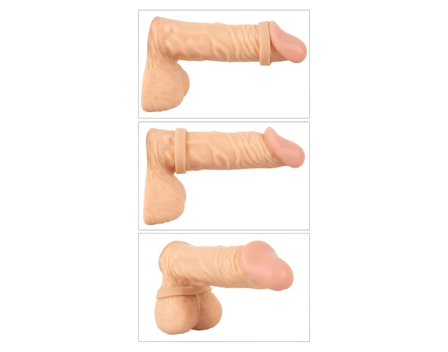 You2Toys 4in1 - pénisz- és heregyűrű szett (natúr-fekete)