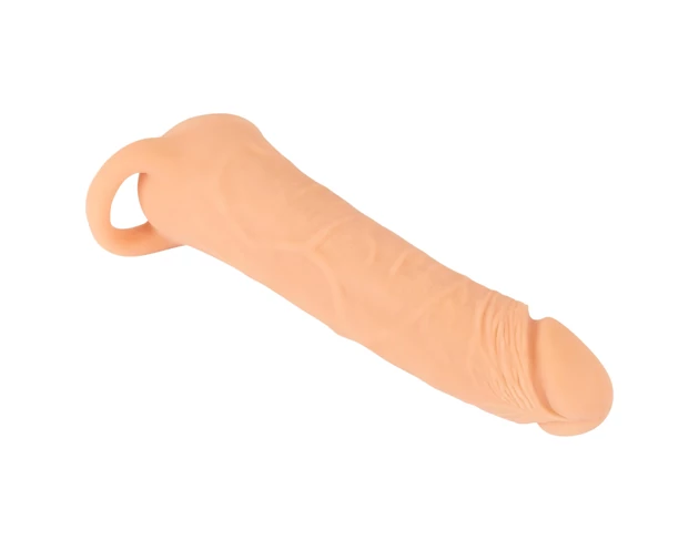 Nature Skin - 2in1 műpunci és péniszköpeny - 23cm (natúr)