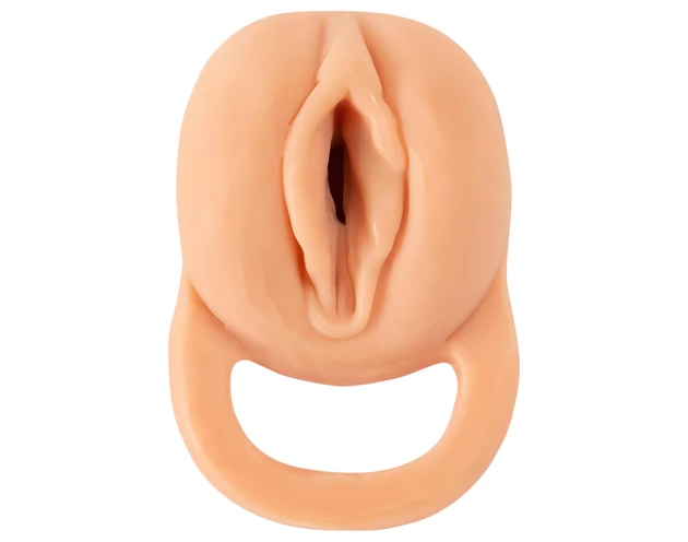 Nature Skin - 2in1 műpunci és péniszköpeny - 23cm (natúr)