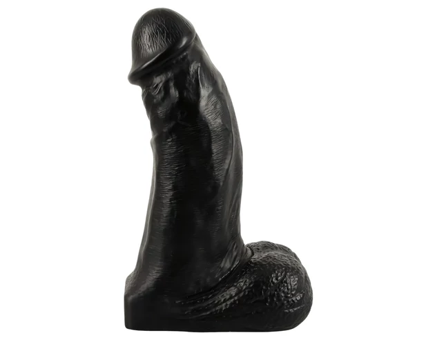 Realistixxx Real Giant - herés dildó - 22 cm (fekete)