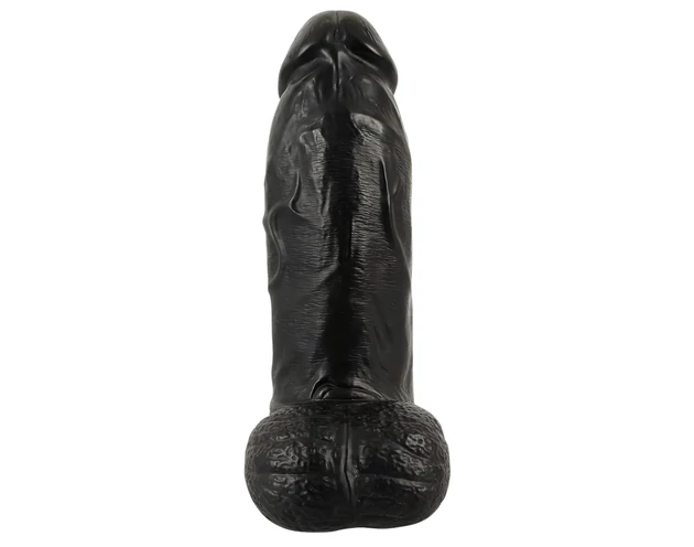 Realistixxx Real Giant - herés dildó - 22 cm (fekete)