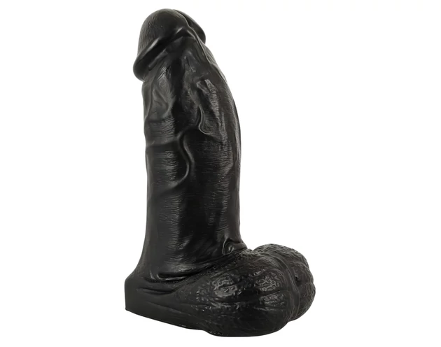 Realistixxx Real Giant - herés dildó - 22 cm (fekete)