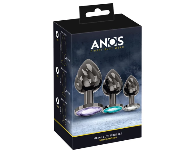 Anos - fém anál plug szett