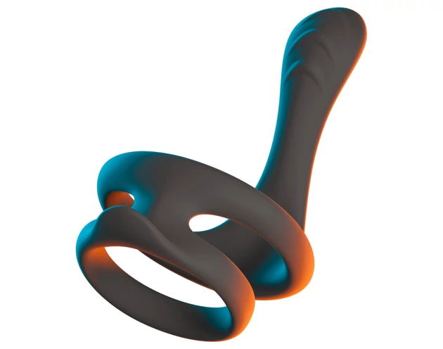 Erecto - pénisz- és heregyűrű (fekete)