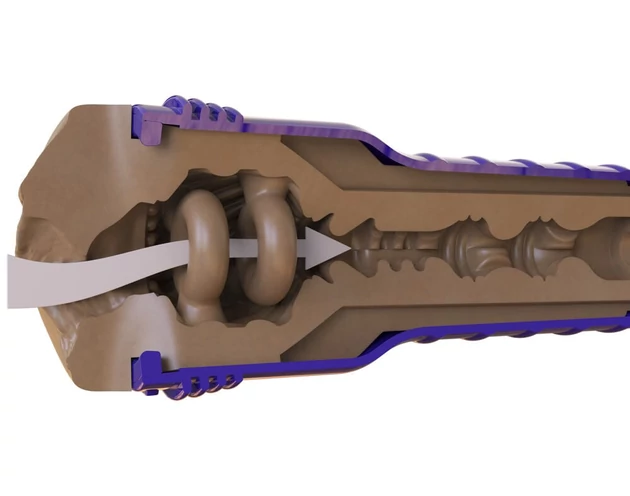 Fleshlight Boost Bang - élethű műpunci maszturbátor (barna)
