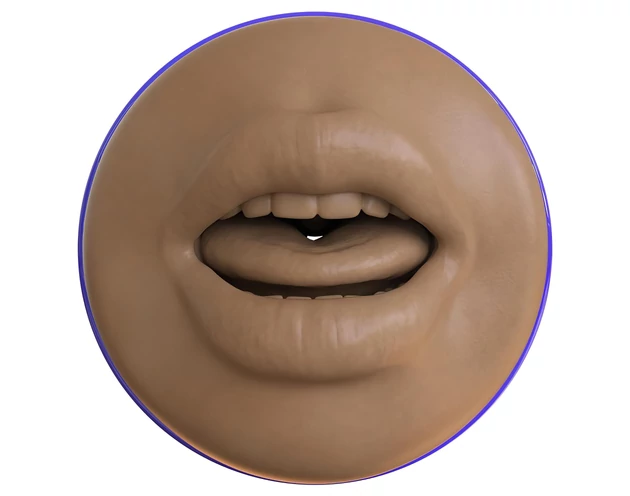 Fleshlight Boost Blow - élethű száj maszturbátor (barna)