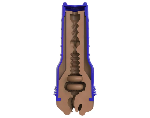 Fleshlight Boost Blow - élethű száj maszturbátor (barna)