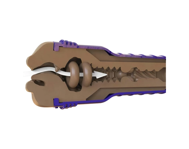 Fleshlight Boost Blow - élethű száj maszturbátor (barna)