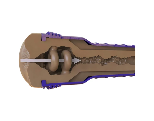 Fleshlight Boost Blast - élethű popsi maszturbátor (barna)