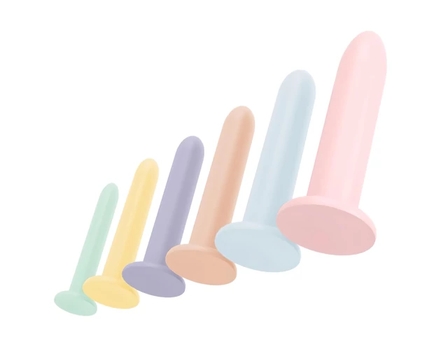 Six in a Row - dildó trainer szett - 6db (színes)