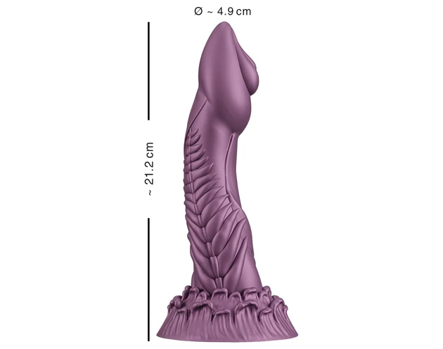 Beasty Cocks Alien Phallus - űrlény dildó (lila)