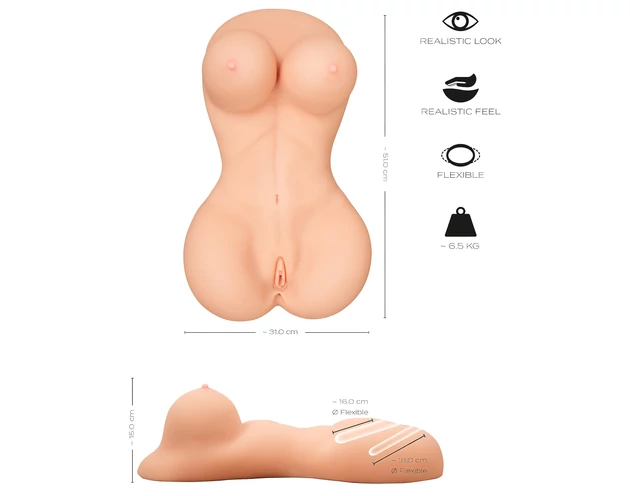 Realistixxx női torzó - élethű maszturbátor