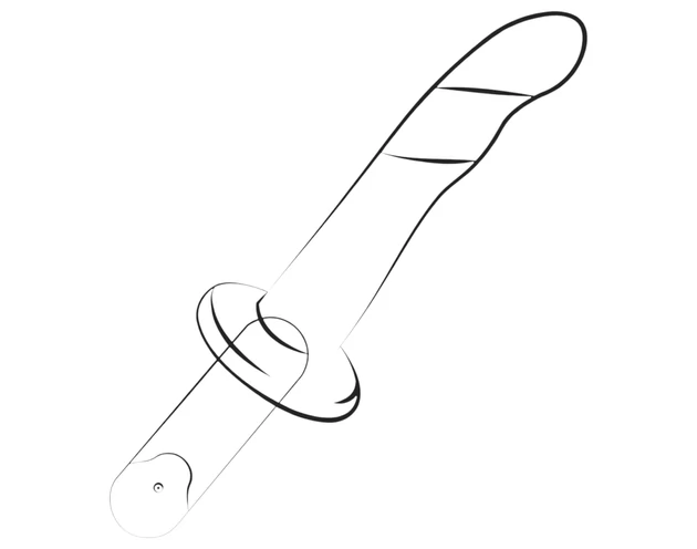 ROMP Dizi - rugalmas szilikon dildó (pink-narancs)