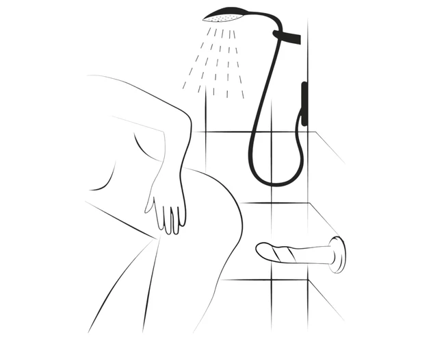 ROMP Piccolo - rugalmas szilikon dildó (kék-lila)