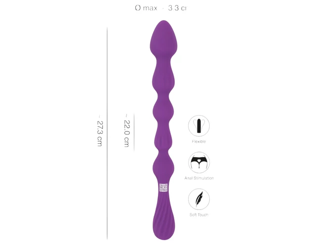 You2Toys - Gömbös, flexibilis anál dildó - (viola)