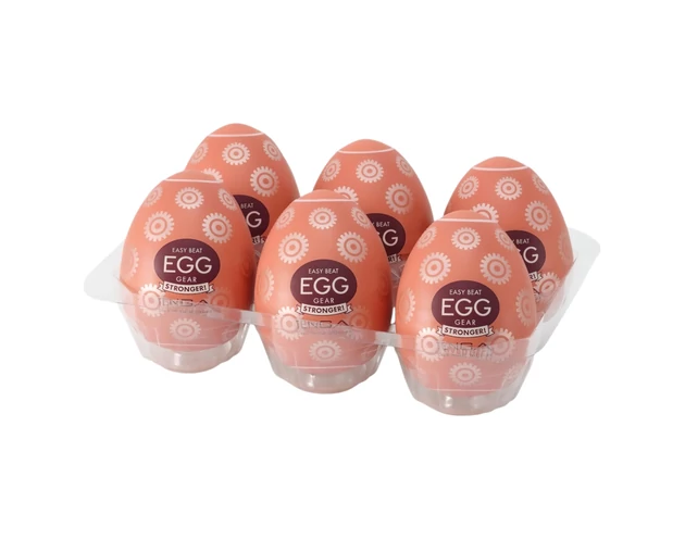 TENGA Egg Gear Stronger - tojás maszturbátor (6db)