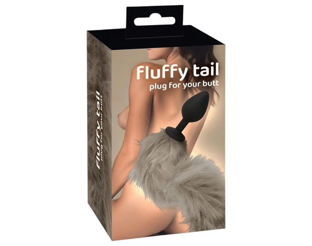 You2Toys - szilikon anál plug és farok (szürke)