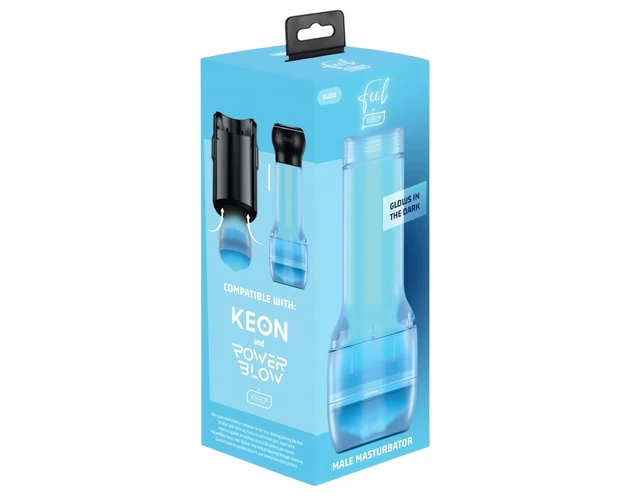 Kiiroo Feel Glow - világító műpunci - PowerBlow kompatibilis (fehér)