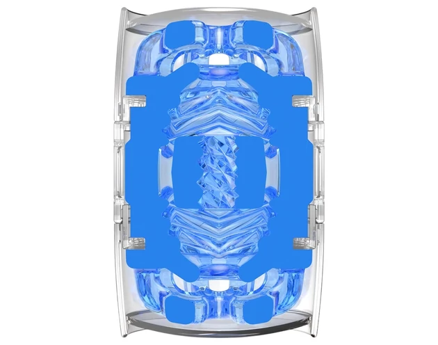 Fleshlight Quickshot Turbo - utazó maszturbátor (kék)